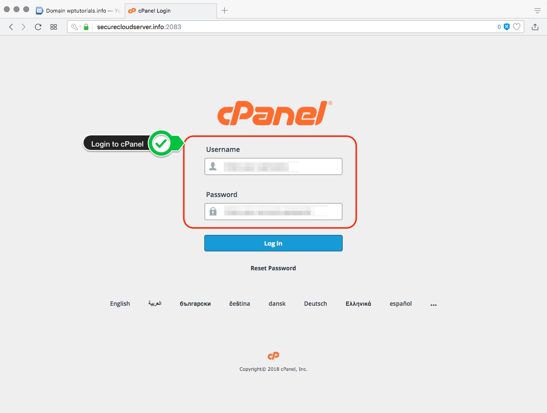 Login to Your cPanel Login to Your cPanel