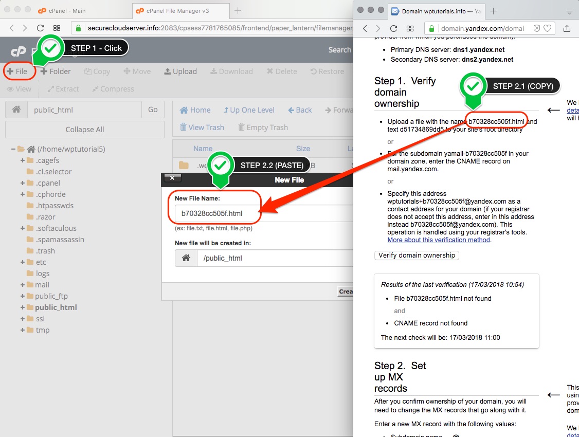 Click on +File to create verification File Click on +File to create verification File