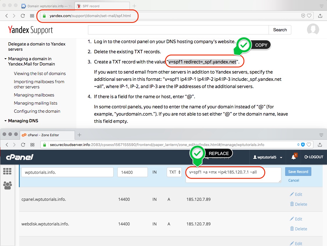 Authanticate Domain Name (cPanel Settings) Authanticate Domain Name (cPanel Settings)